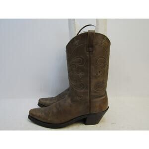 Ariat Womens Size 11 B Brown Leather Cowboy Western Boots